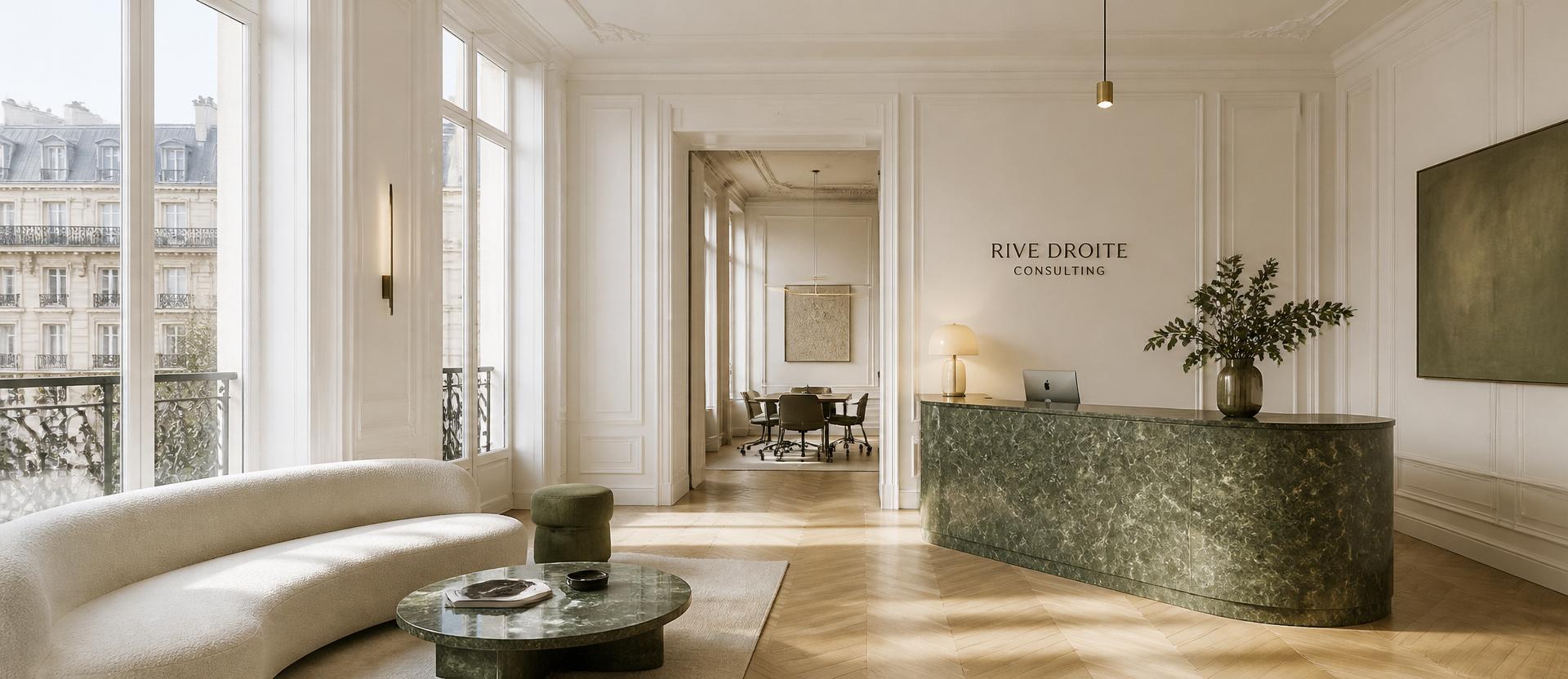 Cabinet Avenue Prestige — lobby parisien